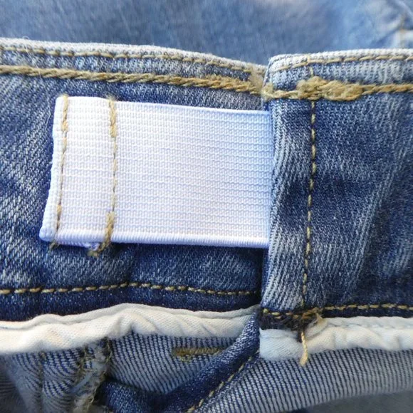 NEW Vintage Y2K Retro Denim Stretch Jeans High Rise Elastic Waist Extenders 10